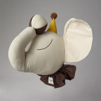 Muurhanger olifant - Beige Brown