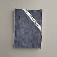 Hydrofiele zwachteldoek 120x120 - Midnight Grey