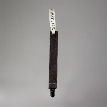 Speenkoord leer - Midnight Grey