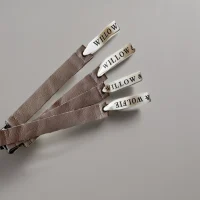 Speenkoord leer - Taupe