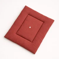 Boxkleed Linnen en Katoen 95x100cm - Rustic Red