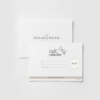 Fysieke cadeaubon WILLOW & WOLFIE